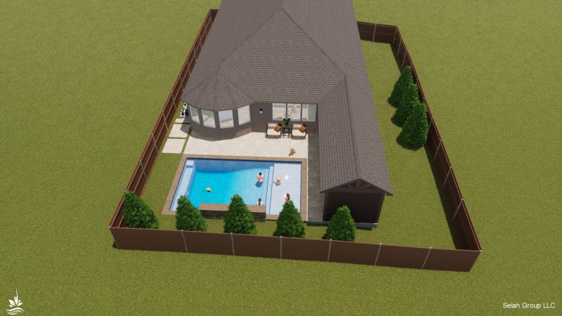 Creating an Outdoor Sanctuary in Haslet — design features detail — Haslet, TX