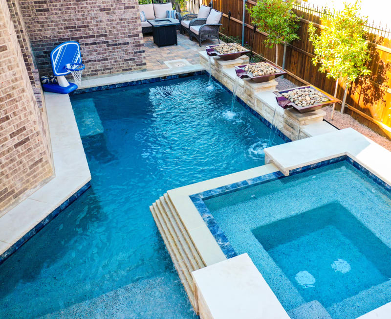 Residential pool project in Keller, TX, photo 10 of 19