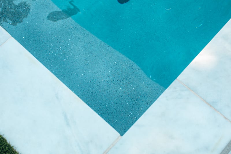 Overhead geometric view of pool form in University Park, TX
