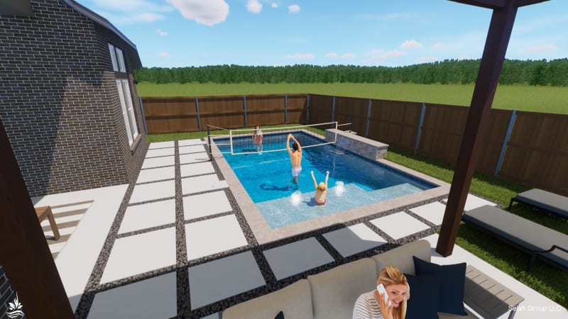 Residential pool project in Argyle, TX, photo 6 of 16