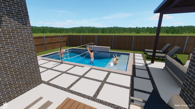 Residential pool project in Argyle, TX, photo 10 of 16