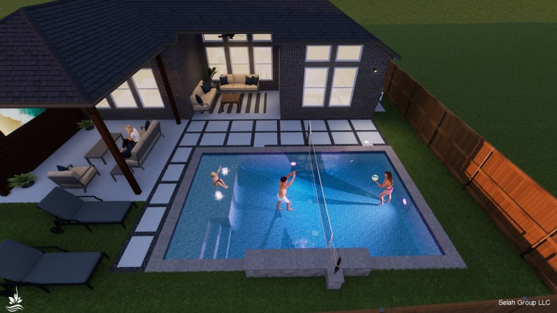 Residential pool project in Argyle, TX, photo 12 of 16