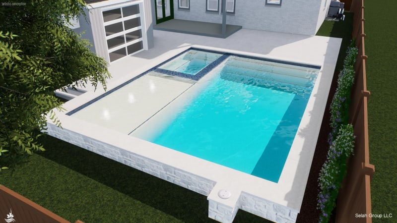 Residential pool project in Dallas, TX, photo 11 of 28