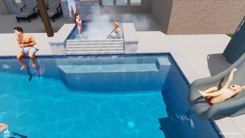 Residential pool project in North Richland Hills, TX, photo 8 of 17