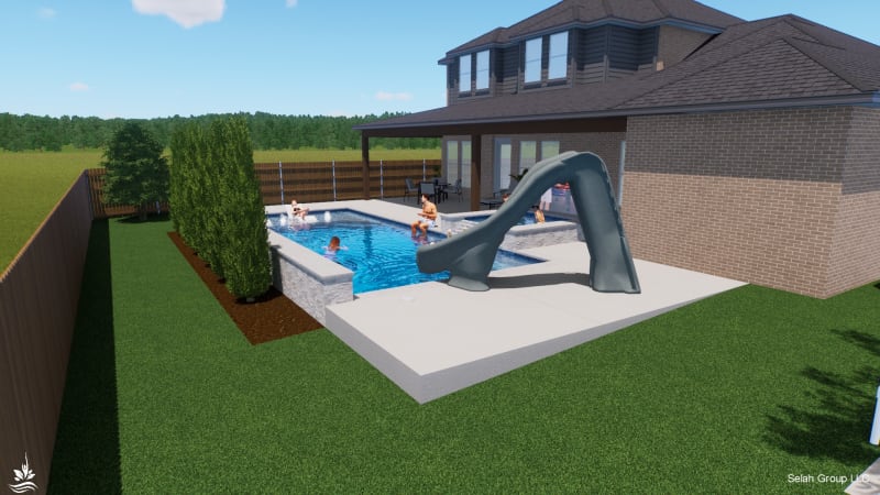 Residential pool project in North Richland Hills, TX, photo 6 of 17