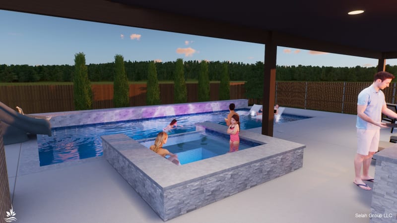 Residential pool project in North Richland Hills, TX, photo 16 of 17