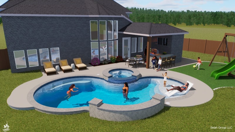 Residential pool project in Mansfield, TX, photo 10 of 16