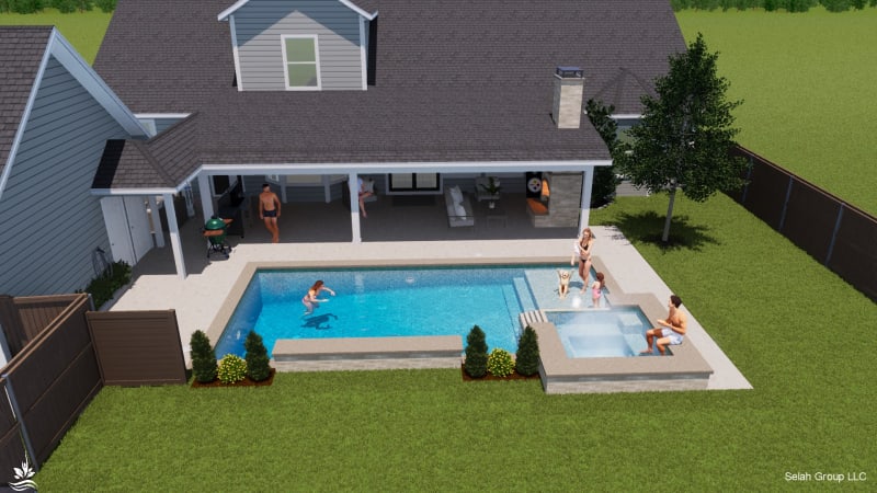 Residential pool project in North Richland Hills, TX, photo 1 of 18