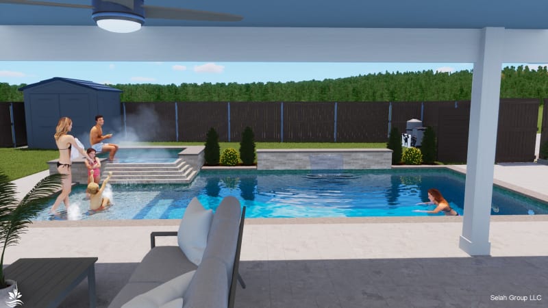 Residential pool project in North Richland Hills, TX, photo 12 of 18