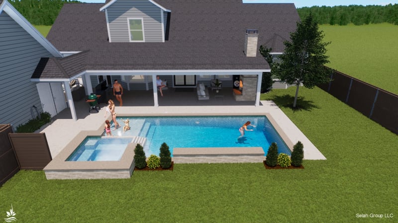 Residential pool project in North Richland Hills, TX, photo 16 of 18