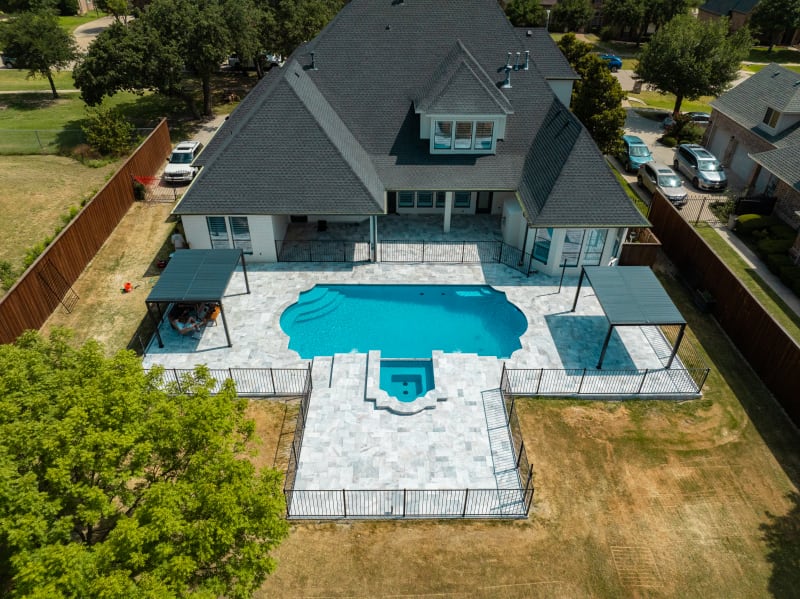 Residential pool project in Keller, TX, photo 36 of 38