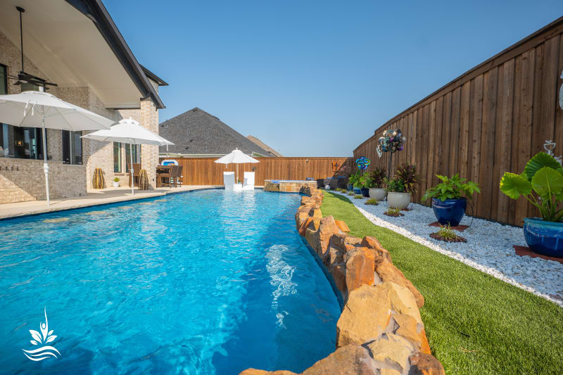 Family Paradise Takes Shape in Mansfield — tile & spa — Mansfield, TX