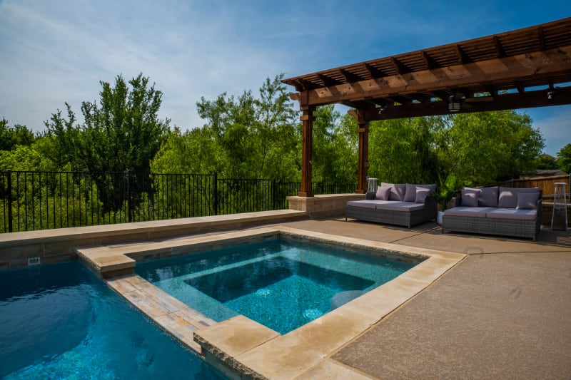 Family Pool Perfection Takes Shape in Roanoke — hero view — Roanoke, TX