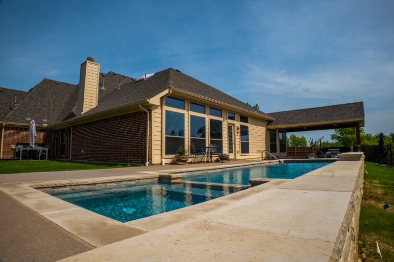 Residential pool project in Roanoke, TX, photo 6 of 30