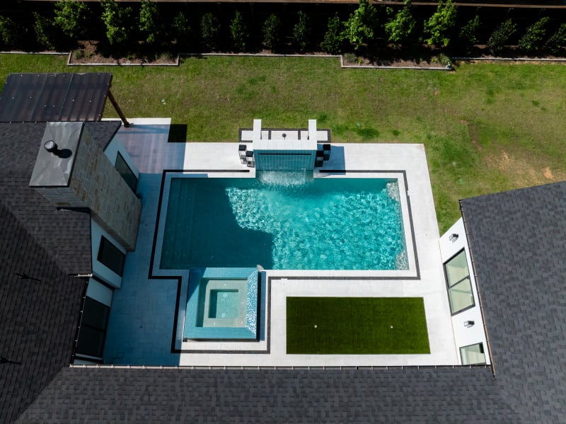 Residential pool project in Colleyville, TX, photo 37 of 38