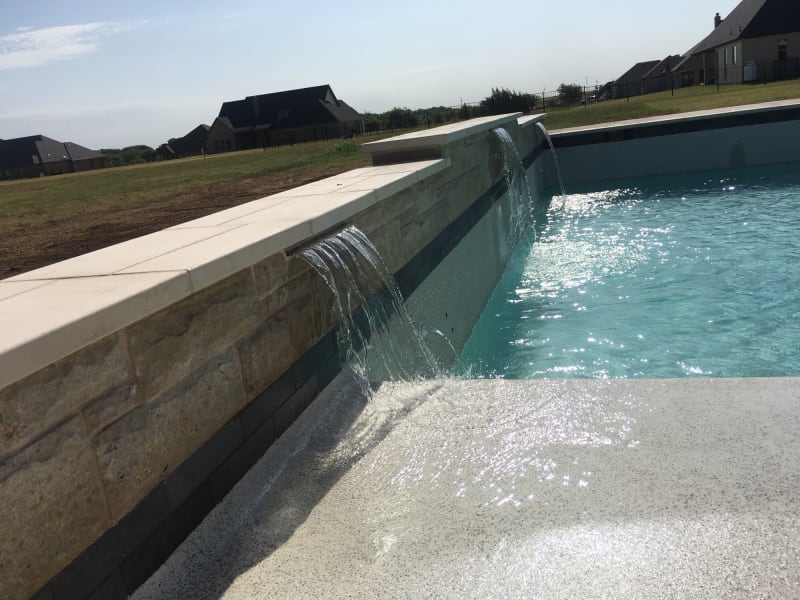 Clean Lines and Clear Water in Godley, Texas — materials & finishes — Godley, TX
