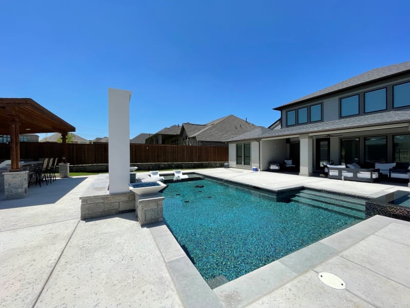 Residential pool project in Roanoke, TX, photo 7 of 18