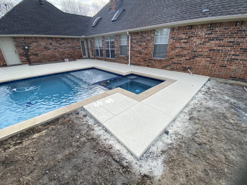 Contemporary Lines Define Family Life in Keller — gunite & concrete — Keller, TX