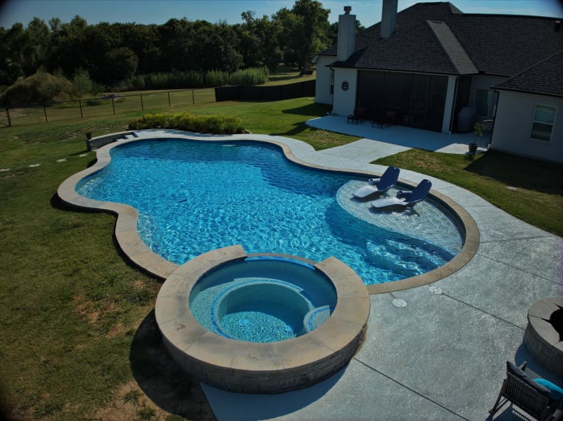 Residential pool project in Azle, TX, photo 27 of 32
