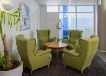 Kontorshotell/Co-working finns att hyra på Arenavägen 41 plan 12 i Stockholm