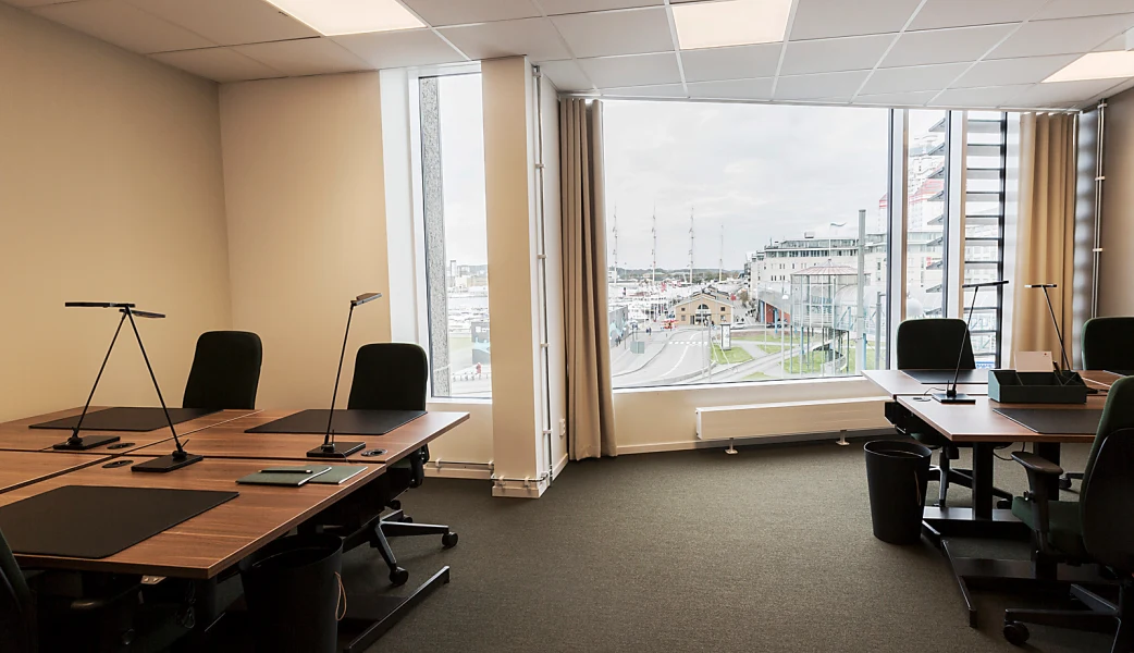 Kontorshotell/Co-working finns att hyra på Östra Hamngatan 16 i Göteborg