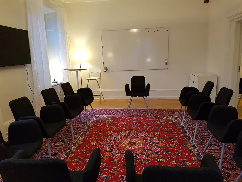 Möteslokal finns att hyra på Sabbatsbergsvägen 8, Vasaparken i Stockholm