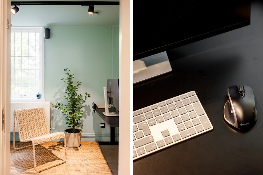 Studio finns att hyra på Rehnsgatan 22 i Stockholm