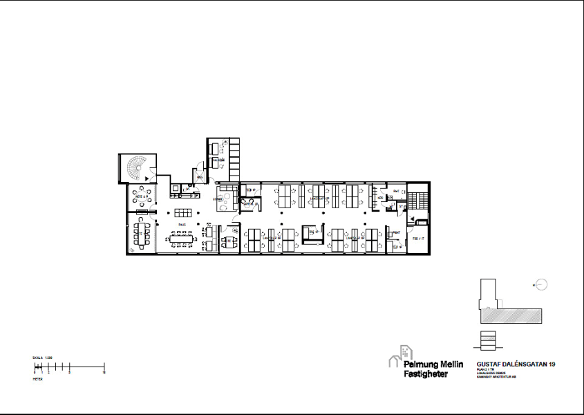 Kontorslokal finns att hyra på Gustaf Dalénsgatan 19 i Göteborg