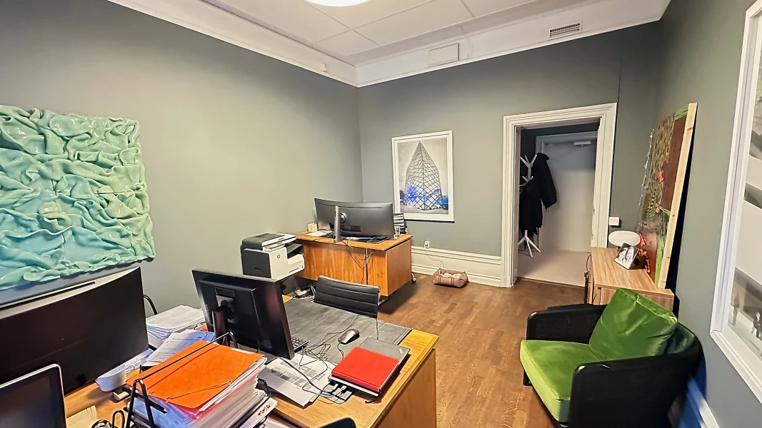 Kontorslokal finns att hyra på Artillerigatan 42 i Stockholm