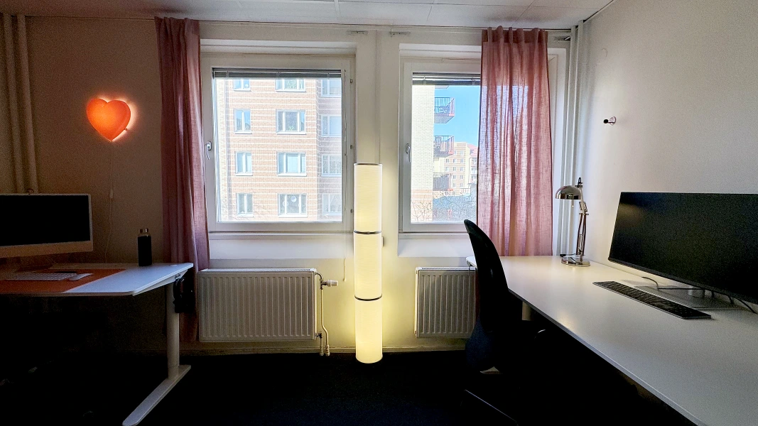 Kontorshotell/Co-working finns att hyra på Brännkyrkagatan 76 i Stockholm