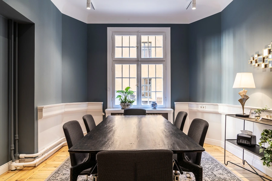 Kontorshotell/Co-working finns att hyra på Nybrogatan 6 i Stockholm
