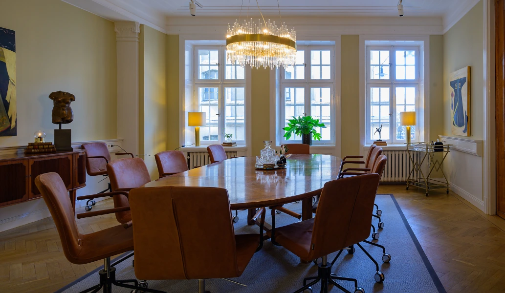 Kontorshotell/Co-working finns att hyra på Nybrogatan 6 i Stockholm