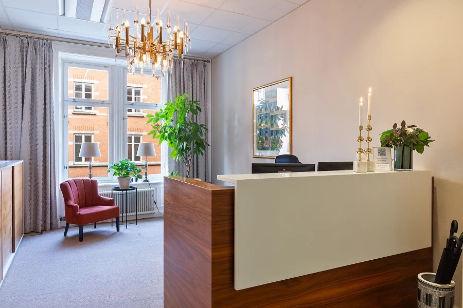 Kontorshotell/Co-working finns att hyra på Nybrogatan 6 i Stockholm