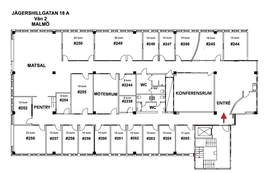 Office hotel/Co-working finns att hyra på Jägershillsgatan 18 A i Malmo