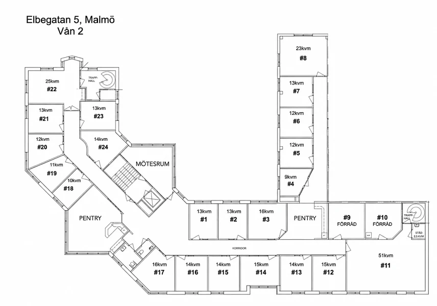 Office hotel/Co-working finns att hyra på Elbegatan 5 i Malmo