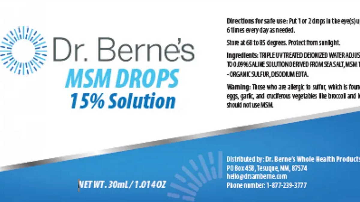 Dr. Berne’s recalls eye drops due to bacterial and fungal contamination