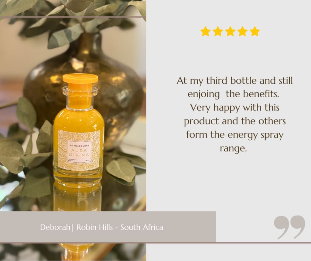 Screenshot of a customer message about Aura Divina (5 of 5)