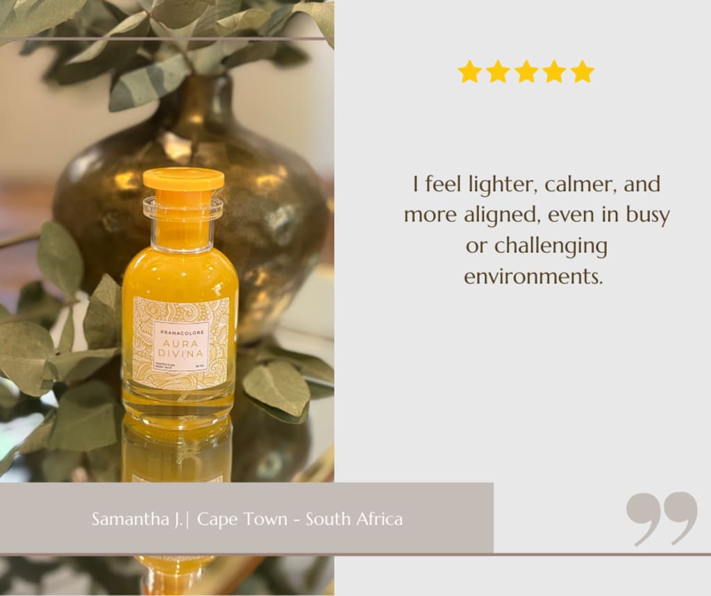 Screenshot of a customer message about Aura Divina (3 of 5)