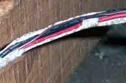 electric light cable gmawed by mice