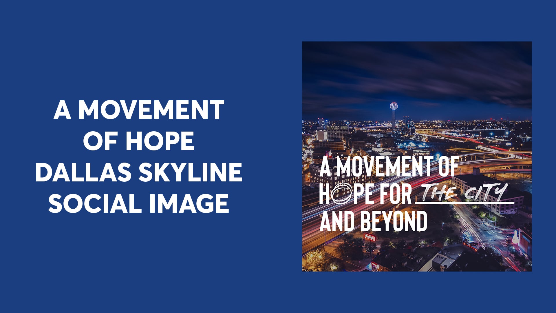 A Movement Of Hope Dallas Skyline Social Image