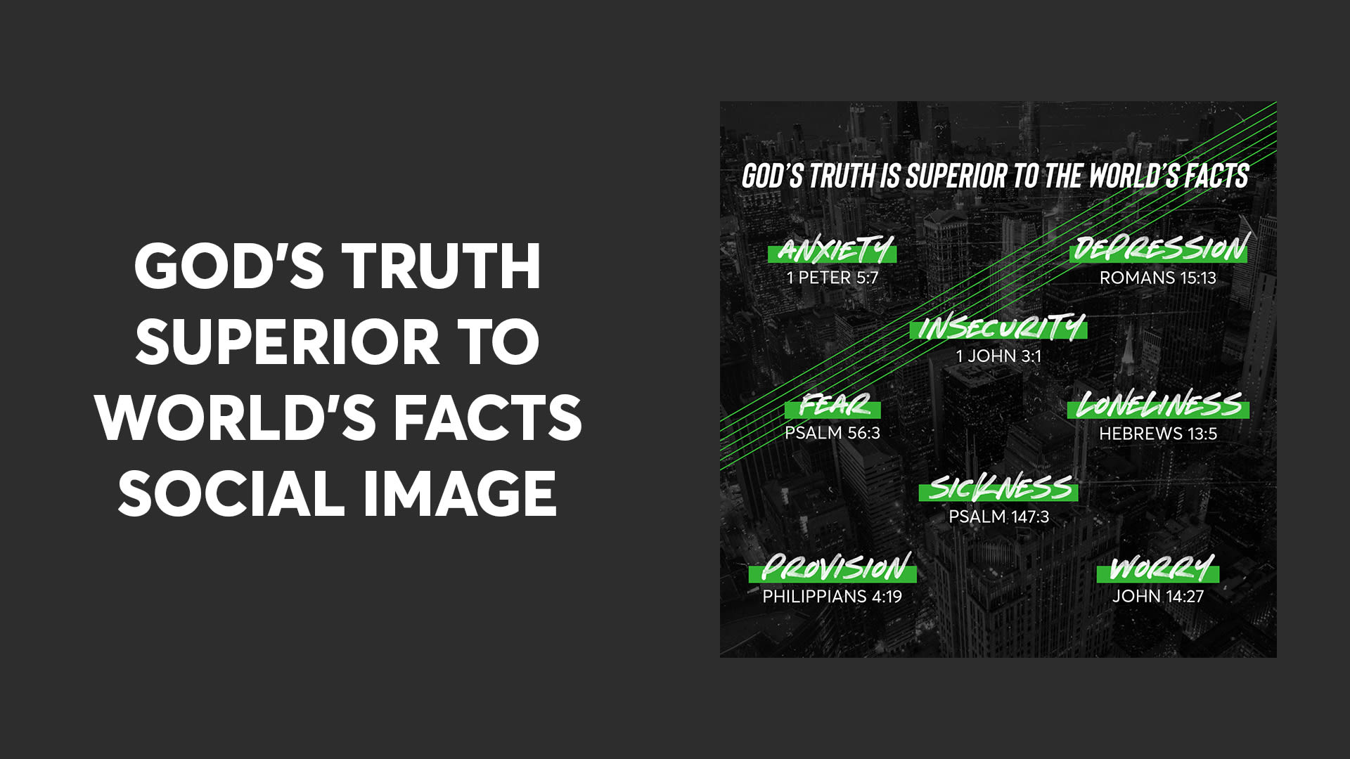 God's Truth Superior to World's Facts Social Image