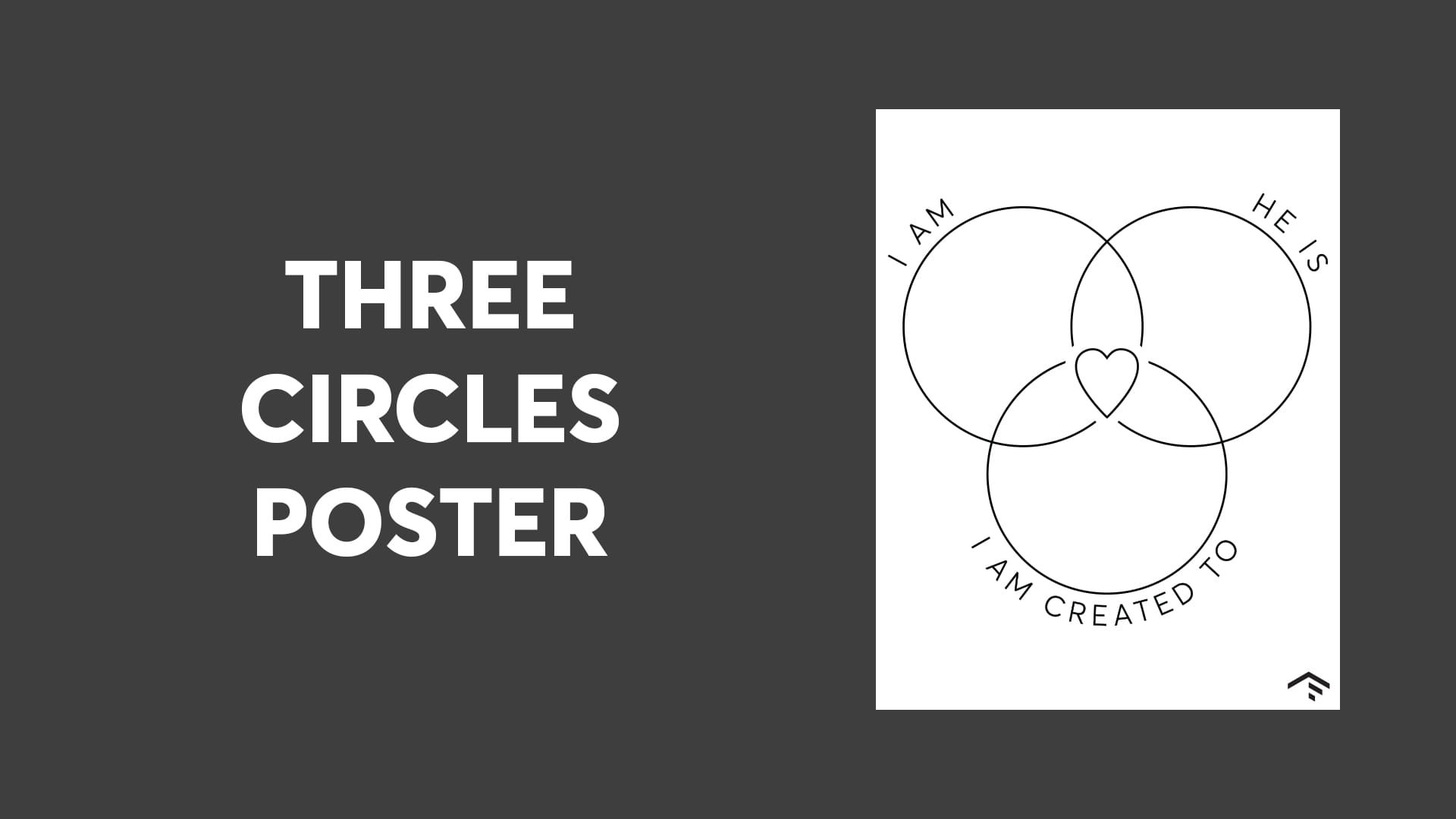 Three Circles Poster