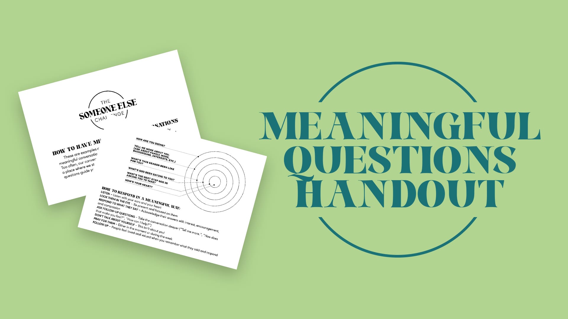 Meaningful Questions Handout