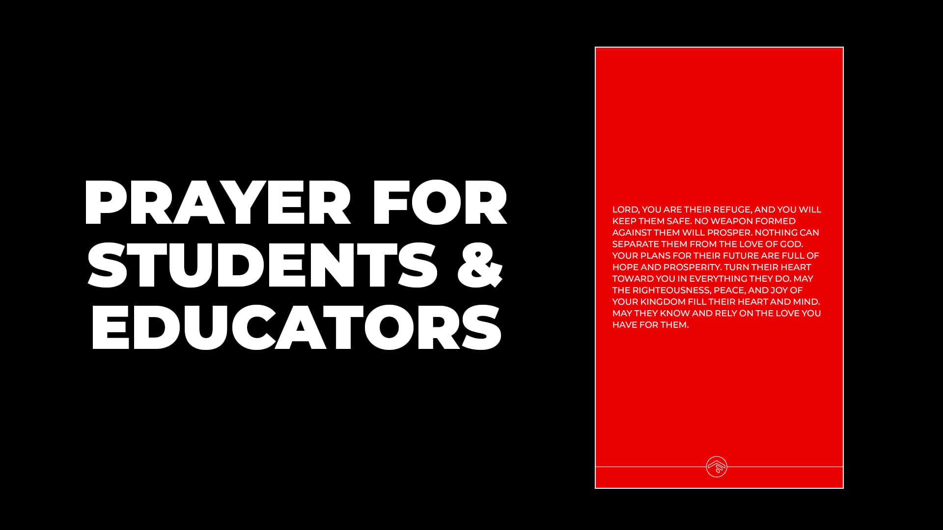 Prayer for Students/Educators