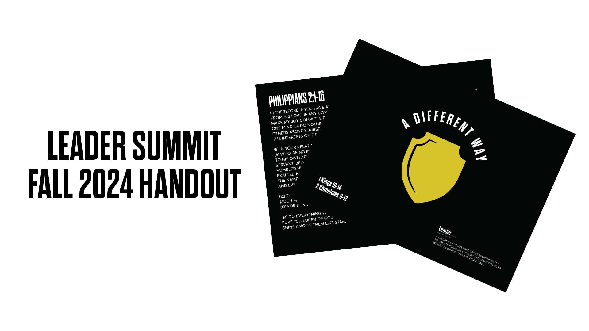 Leader Summit Fall 2024 Handout