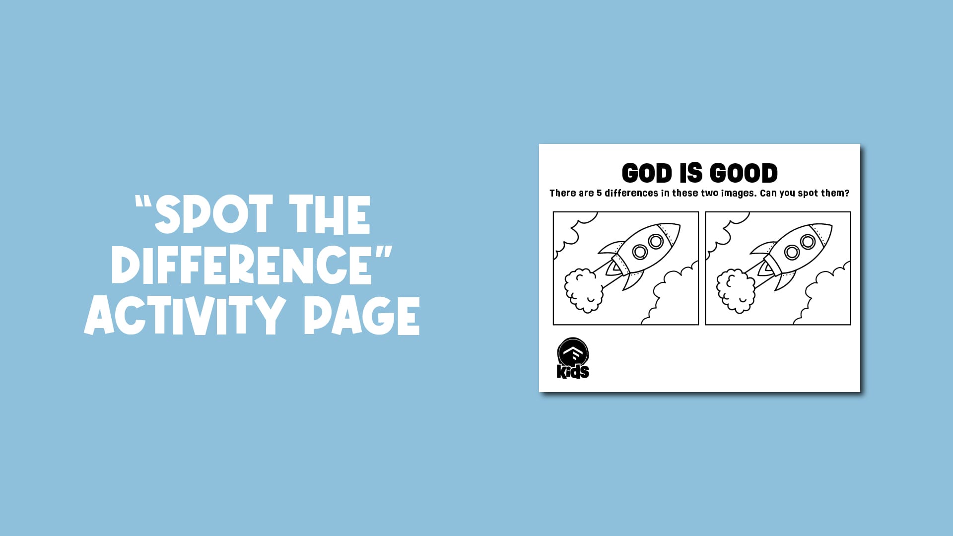 Spot The Difference Activity Page