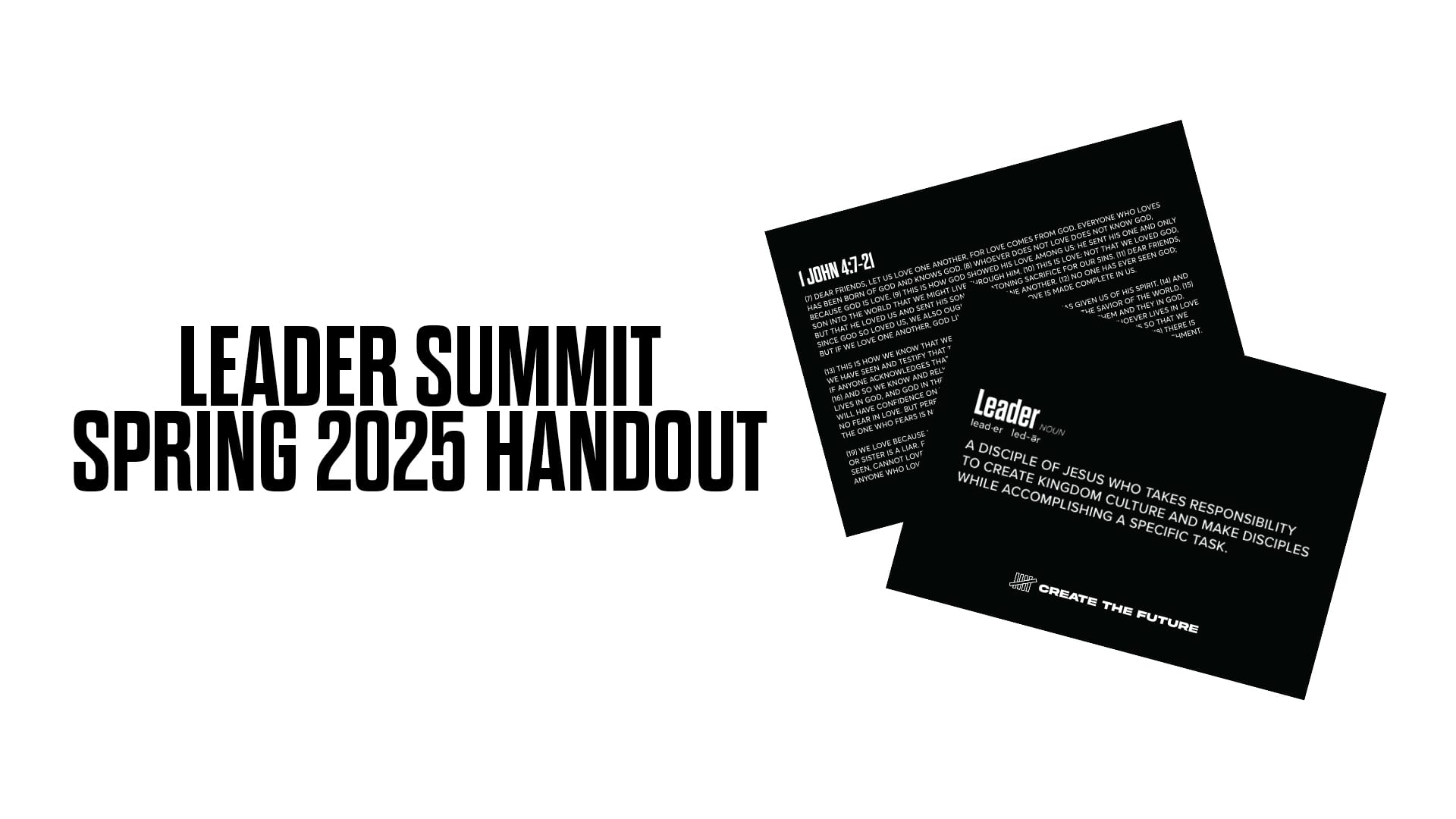 Leader Summit Spring 2025 Handout