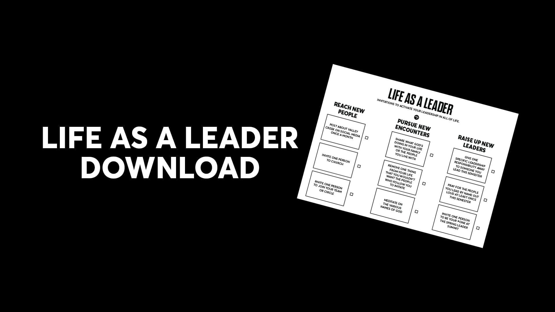 Life As A Leader Download