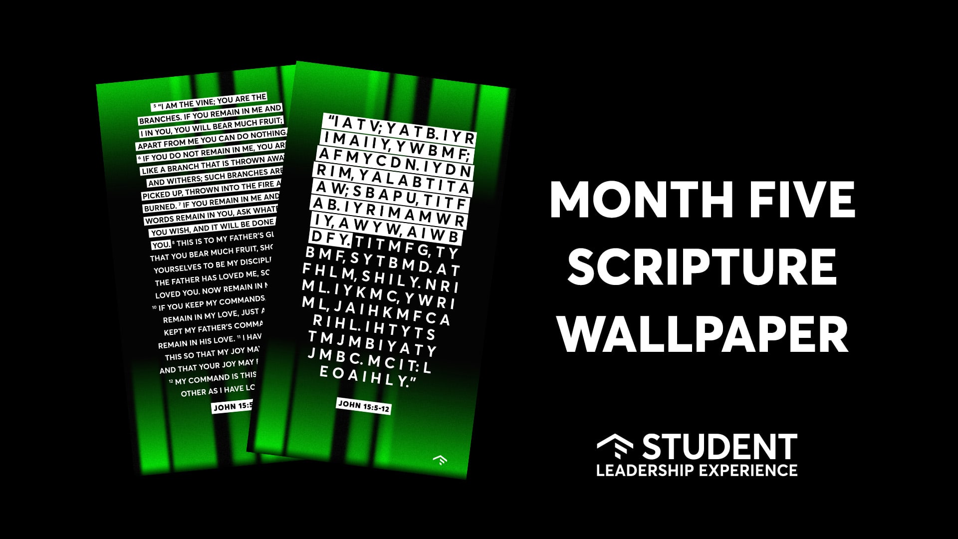 Student Leadership Experience Scripture | Month Five Wallpapers