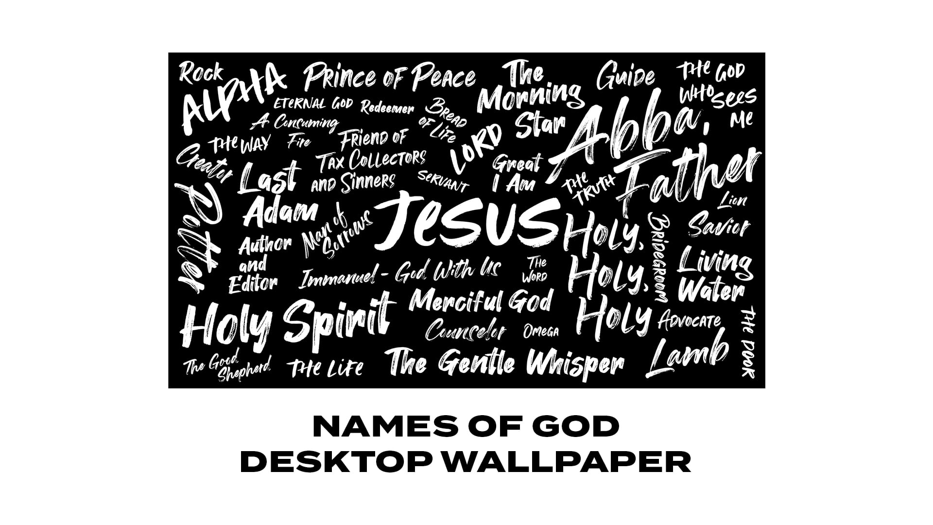 Names of God Desktop Wallpaper